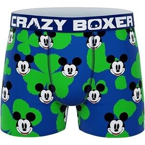 Crazy Boxer Disney Mickey Mouse St Patrick Men's Boxer Brief - Large